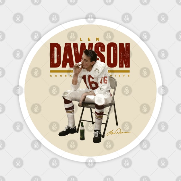 Len Dawson Halftime Magnet by Juantamad